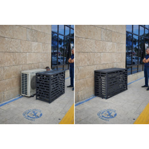 24000 Btu - MY06 100X80X52  YER tip üst düz kapaklı Klima koruma kabini