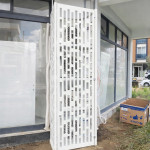 bahçe  beyaz  4  Klima  için  saklama dolabı